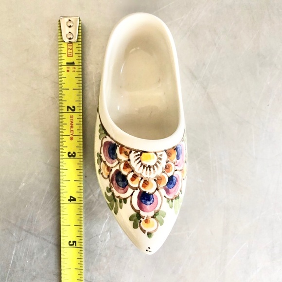 ⭐️Delft⭐️Handpainted Ceramic 4.5" Dutch Clog Home Decor Trinket Box Collectible - Picture 6 of 6